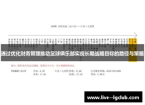 通过优化财务管理推动足球俱乐部实现长期战略目标的路径与策略